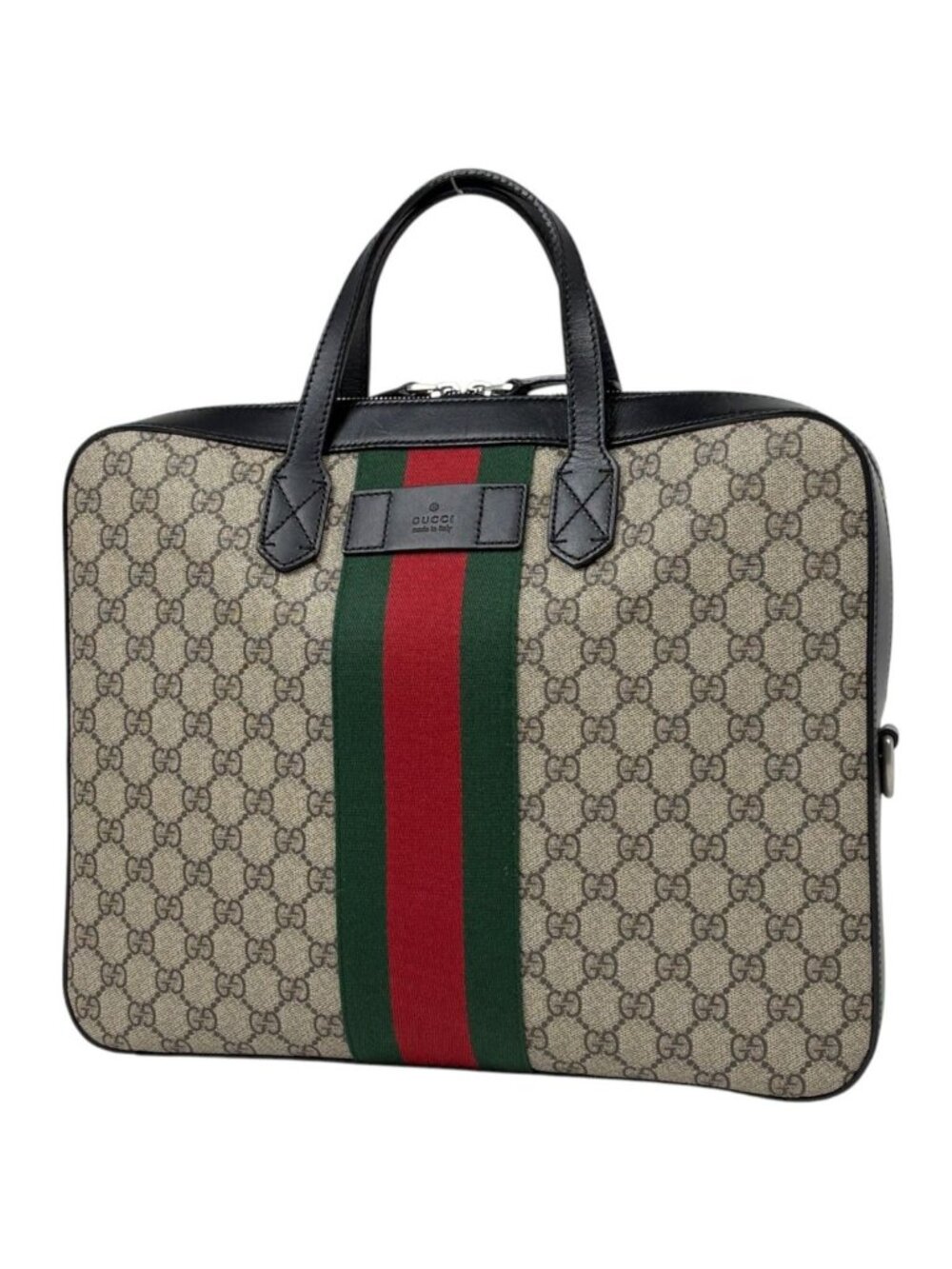 Gucci Business Bag GG Pattern Web Sherry Line Beige